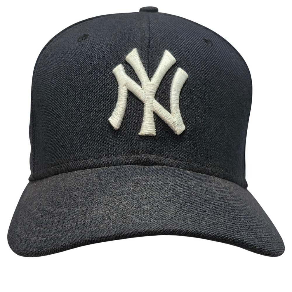 New Era 59FIFTY New York Yankees MLB Authentic Fitted Hat Navy Blue Size 7 3/8